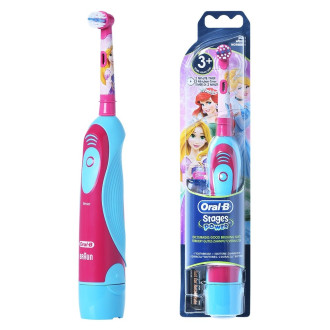 Електическа четка за зъби за деца СТЕЙДЖЕС ПАУЪР (Принцеси) 3+ БРАУН ОРАЛ-Б | Electric toothbrush battery for kids STAGES POWER (Princesses) KIDS 3+ BRAUN ORAL-B