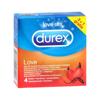 ДЮРЕКС ЛОВ презервативи 4бр. | DUREX LOVE condoms 4s