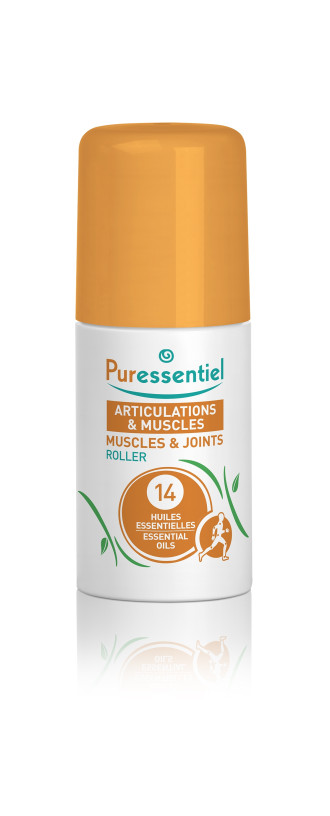ПЮРЕСЕНШЪЛ Рол-он за стави и мускули с 14 етерични масла 75мл | PURESSENTIEL Muscles and Joints Roller with 14 essential oils 75ml