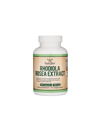 Златен корен екстракт капсули x 120 бр Дабъл Ууд | Rhodiola Rosea Extract caps x 120 s Double Wood