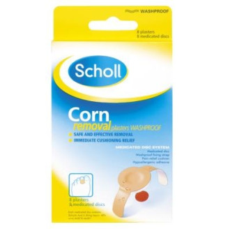 ШОЛ Лепенки за кожни втвърдявания 8бр. | SCHOLL Corn removal plasters 8s