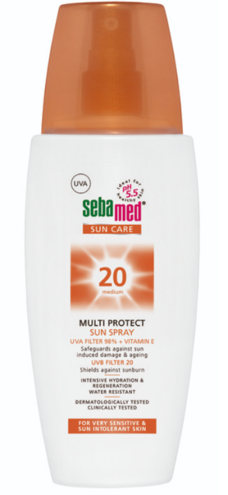 СЕБАМЕД Слънцезащитен спрей SPF20 150мл. | SEBAMED Multi protect Sun spray SPF20 150ml