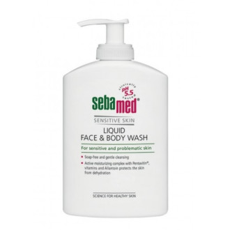СЕБАМЕД Измивна течност за лице и тяло за чувствителна кожа 300мл | SEBAMED Liquid face & body wash 300ml