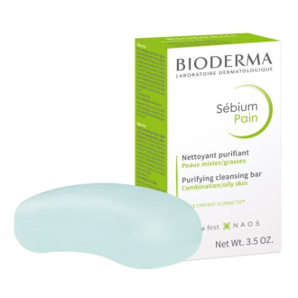 БИОДЕРМА СЕБИУМ Измивно барче (твърд сапун) за лице 100гр | BIODERMA SEBIUM Bar soap 100g