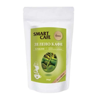 СМАРТ КАФЕ БИО Зелено кафе без кофеин, Класик 200гр | SMART CAFE BIO Green decaf coffee, Classic 200g