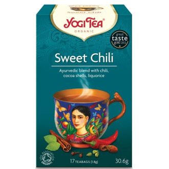 ЙОГИ ОРГАНИК БИО Аюрведичен чай "Сладко чили", пакетчета 17бр | YOGI ORGANIC BIO Ayurvedic tea blend "Sweet chili" teabags 17s
