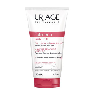 ТОЛЕДЕРМ Млечен гел за премахване на грим 150мл ЮРИАЖ | TOLEDERM Make-up removing gel for very sensitive skin URIAGE