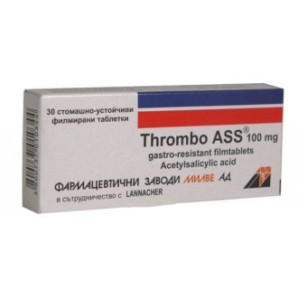ТРОМБО ASS 100мг. стомашноустойчиви таблетки 30бр. | THROMBO ASS 100mg gastro-resistant tablets 30s