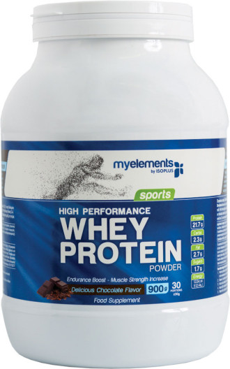 Протеин с млечна суроватка 900г МАЙЕЛЕМЪНТС | High performance whey protein powder 900g MYELEMENTS