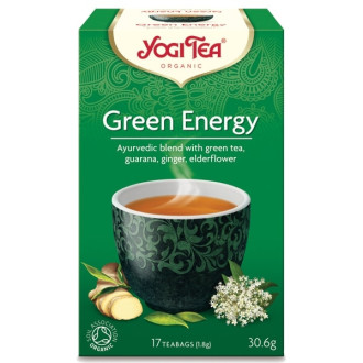 ЙОГИ ОРГАНИК БИО Аюрведичен чай "Зелена енергия", пакетчета 17бр | YOGI ORGANIC BIO Ayurvedic tea blend "Green energy" teabags 17s