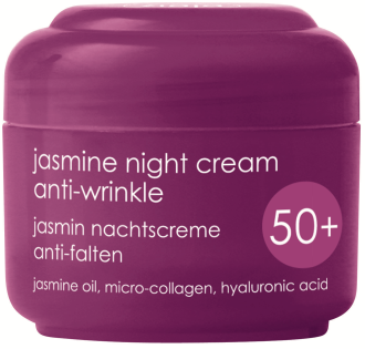 ЖАЯ Нощен крем за лице с жасмин 50+ 50мл | ZIAJA Jasmine night cream anti-wrinkle 50+ 50ml