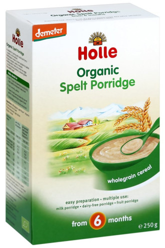 ХОЛЕ ОРГАНИК Безмлечна каша със спелта 6+ 250гр | HOLLE ORGANIC Spelt porridge 6+ 250g