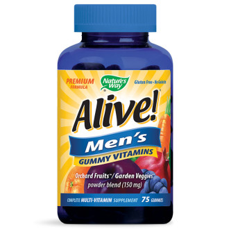 АЛАЙВ Мултивитамини за мъже 75бр. желирани табл. НЕЙЧЪР'С УЕЙ | ALIVE Multivitamins Men's gummies 75s gummies NATURE'S WAY