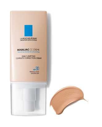 РОЗАЛИАК СС Слънцезащитен оцветен изравняващ тена крем SPF30 50мл | LA ROCHE-POSAY ROSALIAC CC Daily Unifying complete correction cream (universal) SPF30 50ml