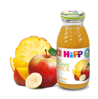 ХИП БИО Сок мултивитамин 4+ м. 3бр х 200мл. | HIPP BIO Organic juice multifruit 4+ m 3s x 200ml