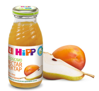 ХИП БИО Нектар от кайсии с круши 4+ м. 200мл. | HIPP BIO Organic nectar appricot and pear 4+ m 200ml