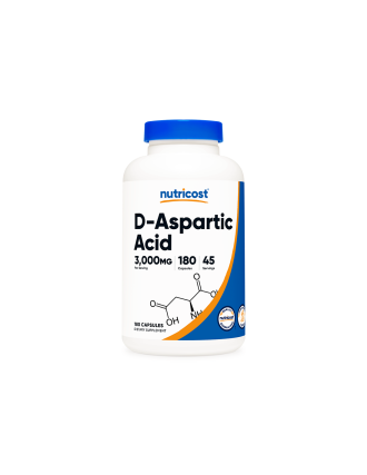 Д-аспарагинова киселина x 180 капсули НУТРИКОСТ | D- Aspartic Acid x 180 caps NUTRICOST