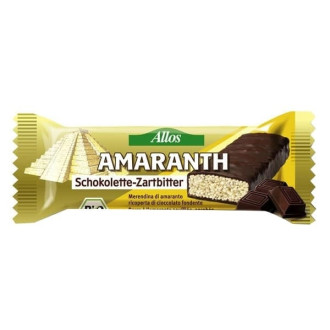 БИО Амарант Бар с Натурален шоколад 25гр АЛОС | BIO Amaranth Bar with Dark Chocolate 25g ALLOS