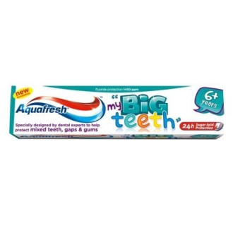 АКВАФРЕШ Детска паста за зъби 6г+ БИГ ТИЙТ 50мл | AQUAFRESH Kids toothpaste 6y+ BIG TEETH 50ml