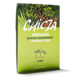 БИО Дъвка с Лайм 30гр ЧИКЗА | ORGANIC Mayan rainforest chewing gum Lime 30g CHICZA