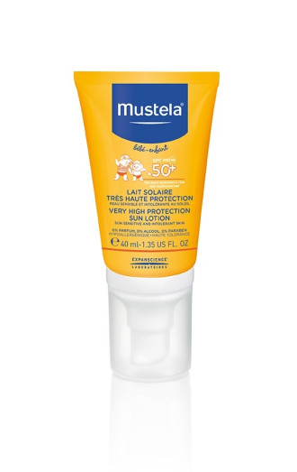 МУСТЕЛА SPF50+ Слънцезащитен лосион за лице 40мл | MUSTELA SPF50+ Face sun lotion 40ml