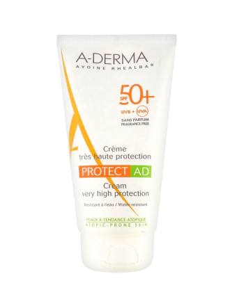 А-ДЕРМА ПРОТЕКТ АД Слънцезащитен крем за атопична и проблемна кожа SPF50+ 150мл | A-DERMA PROTECT AD Cream SPF50+ 150ml
