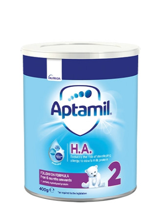 АПТАМИЛ 2 с Pronutra+ Хипо-алергенно (НА) Преходно мляко 6-12 м. 400гр. | APTAMIL 2 with Pronutra+ Hypo-allergenic (HA) Follow on milk formula 6-12 m 400g