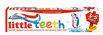АКВАФРЕШ Детска паста за зъби 3-5г ЛИТЪЛ ТИЙТ 50мл | AQUAFRESH Kids toothpaste 3-5y LITTLE TEETH 50ml