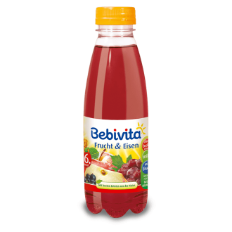 БЕБИВИТА Сок от червени плодове с Желязо 6+м.  3бр х 500мл. | BEBIVITA Red fruits juice with Iron 6+ 3s x 500ml