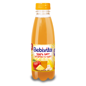 БЕБИВИТА Сок с Витамин С 4+м. 500мл. | BEBIVITA Vitamin C juice 4+ 500ml