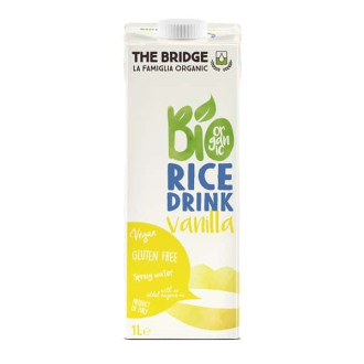 ДЪ БРИДЖ БИО Оризова напитка с Ванилия БЕЗ ГЛУТЕН 1л | THE BRIDGE BIO Rice drink with Vanilla GLUTEN FREE 1l