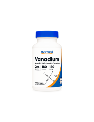 Ванадил сулфат + Хром x 180 капсули НУТРИКОСТ | Vanadium Plus Chromium x 180 caps NUTRICOST