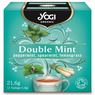 ЙОГИ ОРГАНИК БИО Чай "Двойна мента", пакетчета 12бр | YOGI ORGANIC BIO Tea "Double mint", teabags 12s