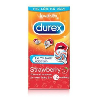 ДЮРЕКС ЯГОДА презервативи 12бр. | DUREX STRAWBERRY condoms 12 pack