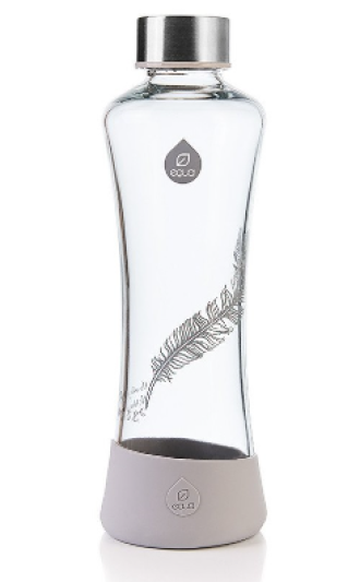 ЕКУА Бутилка, стъкло ПЕРО 550мл | EQUA Eco bottle FEATHER glass 550ml
