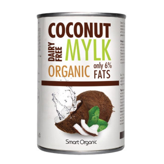 СМАРТ ОРГАНИК БИО Кокосово мляко консерва, 6% мазнини 400мл | SMART ORGANIC BIO Coconut mylk, canned, 6% fat 400ml