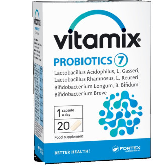 ВИТАМИКС ПРОБИОТИЦИ 7 20 капсули ФОРТЕКС | VITAMIX PROBIOTICS 7 20 caps FORTEX