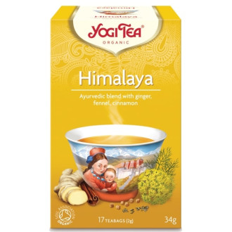 ЙОГИ ОРГАНИК БИО Аюрведичен чай "Хималая", пакетчета 17бр | YOGI ORGANIC BIO Ayurvedic tea blend "Himalaya" teabags 17s