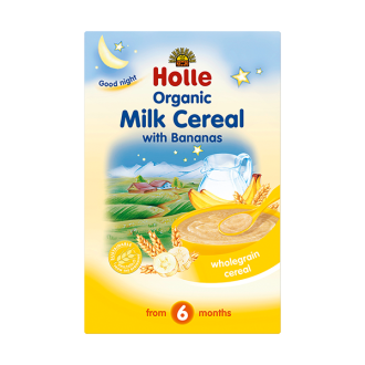 ХОЛЕ ОРГАНИК Млечна каша с банани 6+ 250гр | HOLLE ORGANIC Milk cereal whit bananas 6+ 250g
