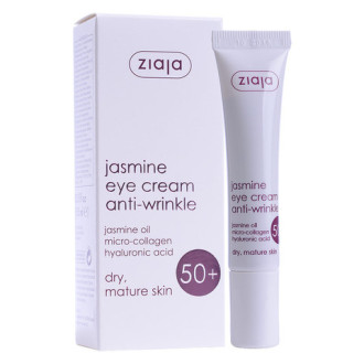 ЖАЯ Крем за околоочен контур с жасмин 50+ 15мл | ZIAJA Jasmine eye cream anti-wrinkle 50+ 15ml