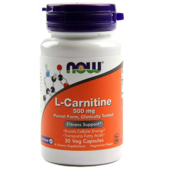 Л-КАРНИТИН 500 мг 30 капс. НАУ ФУУДС |  L-CARNITINE 500 mg 30 caps. NOW FOODS
