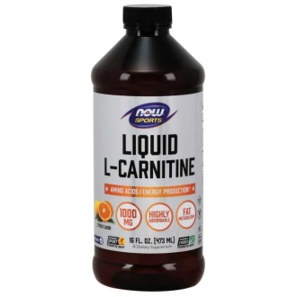 Л-КАРНИТИН ТЕЧЕН ЦИТРУС 465мл - 31 дози НАУ ФУУДС | L-CARNITINE LIQUID CITRUS 465 ml - 31 doses NOW FOODS