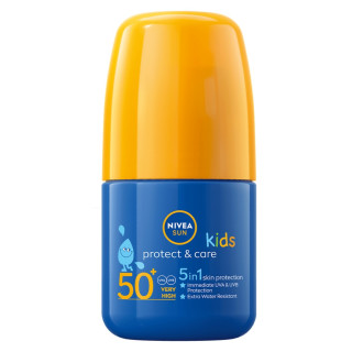 НИВЕА СЪН ПРОТЕКТ & КЕЪР КИДС Детски слънцезащитен джобен лосион SPF50+ 50мл | NIVEA SUN PROTECT & CARE Kids sun lotion SPF50+ 50ml