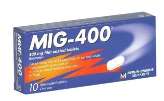МИГ 400 филмирани таблетки 10бр. | MIG 400 film-coated tablets 10s