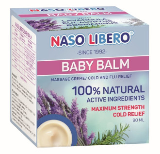 НАЗО ЛИБЕРО Бебешки балсам за масаж при настинка и грип 90мл. | NASO LIBERO Baby balm Massage creme Cold and flu relief 90ml