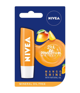 НИВЕА Балсам за устни плодов Манго 4,8гр | NIVEA Lip Balm fruity Mango Shine 4.8g