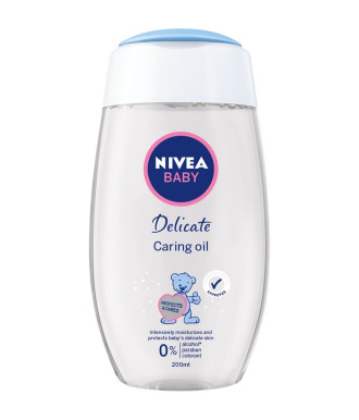 НИВЕА БЕБЕ ДЕЛИКАТНО Подхранващо олио 200мл | NIVEA BABY DELICATE Caring oil 200ml