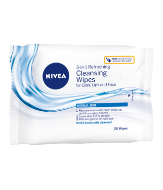 Мокри кърпи за лице за нормална кожа 25бр НИВЕА | Cleansing wet wipes for normal skin 25s NIVEA