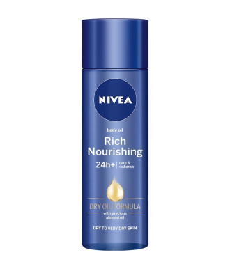НИВЕА Сухо олио за тяло, 24+ч хидратация 200мл | NIVEA Rich nourishing body oil, 24+h 200ml