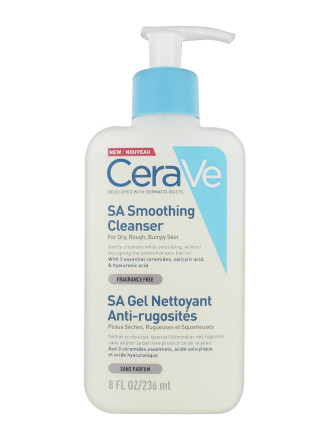 СЕРАВЕ СА Изглаждащ и почистващ гел за суха и груба кожа 236мл | CERAVE SA Soothing Anti-roughness cleansing gel 236ml